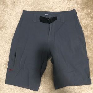 REI co-op hiking shorts (gray)